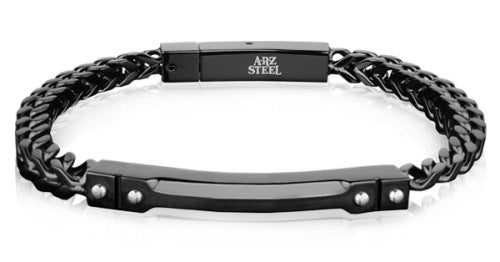 ARZ Steel Steel Bracelet Black