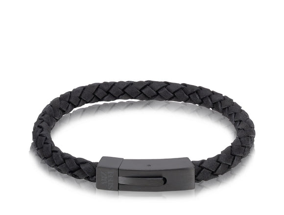 ARZ Steel Leather Bracelet