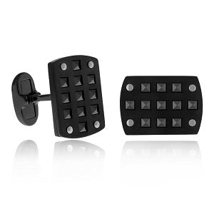 ARZ Steel Black Cufflinks