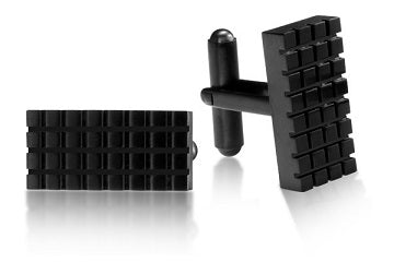 ARZ Steel Black Cufflinks