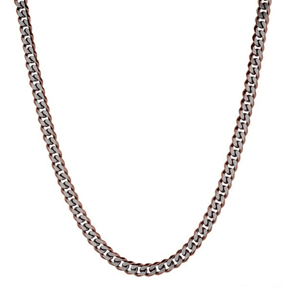 ARZ Steel Brown Grey Necklace