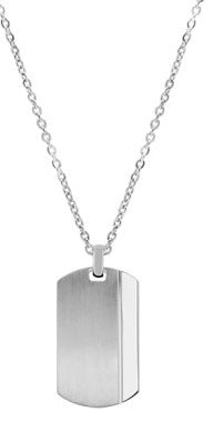 ARZ Steel Dog Tag Pendant