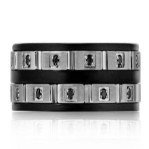 ARZ Steel Black Ring